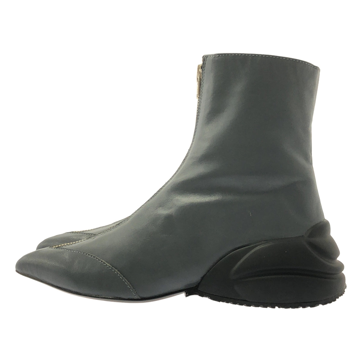 TOGA | 尖頭皮革拉鍊靴 | 尺寸 23.5 |