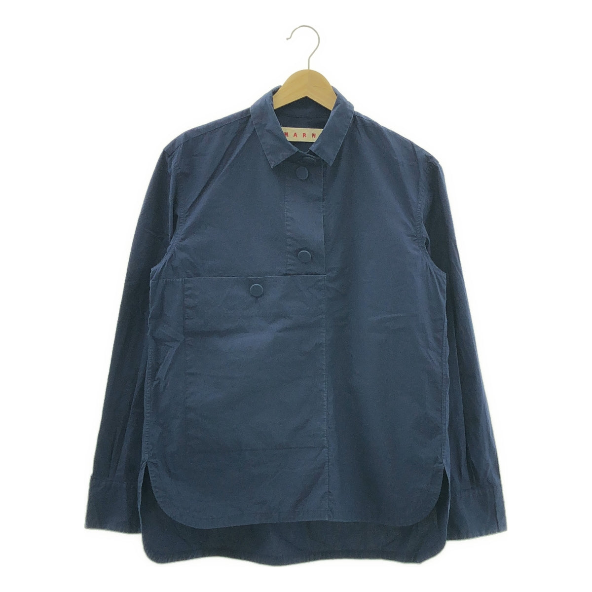 MARNI / マルニ | コットン ビッグポケット プルオーバーシャツ | 40 | レディース