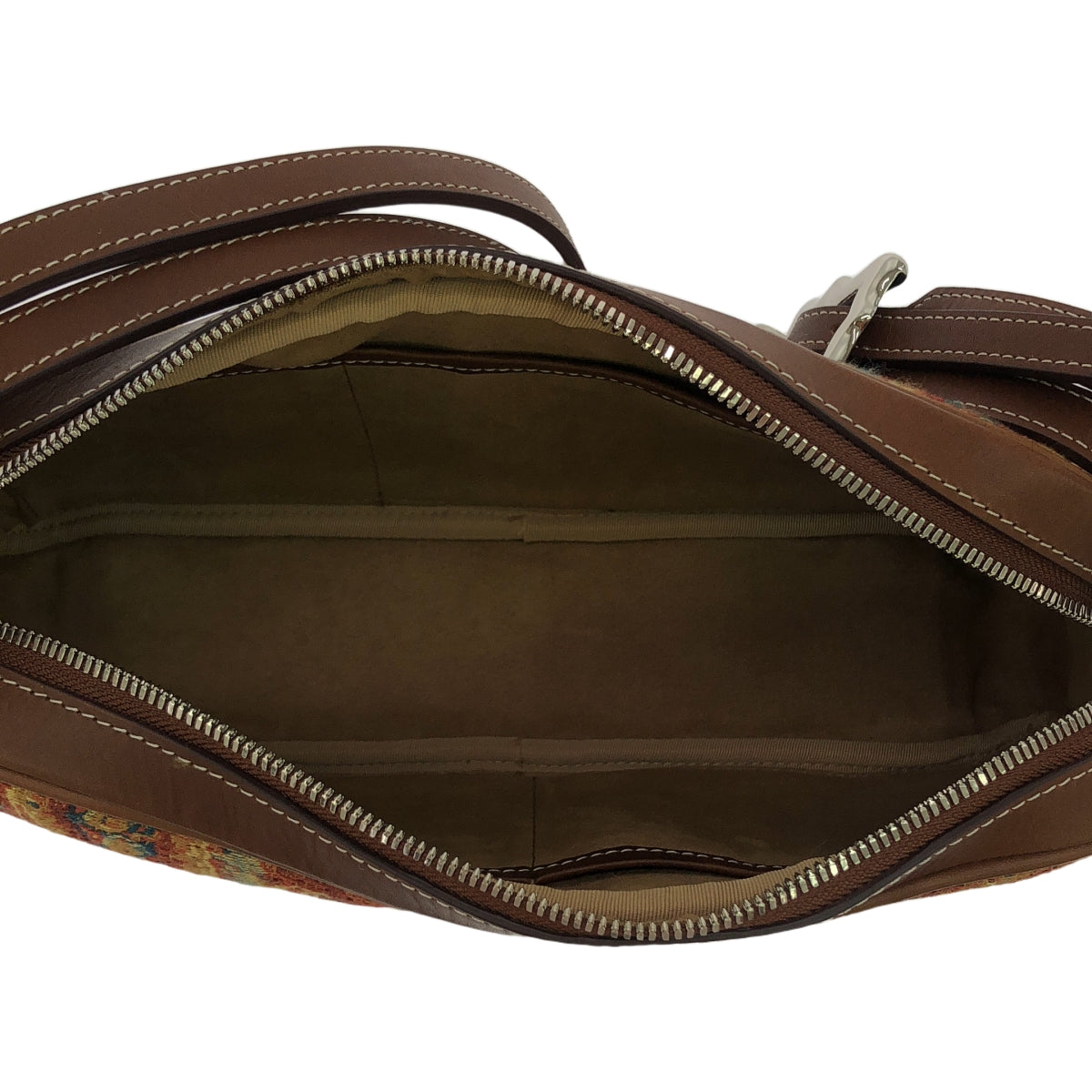 [狀況良好] A VACATION | 2025SS | CARRIE ORANGE PAISLEY / 皮革刺繡單肩包 | 橙色 | 女款