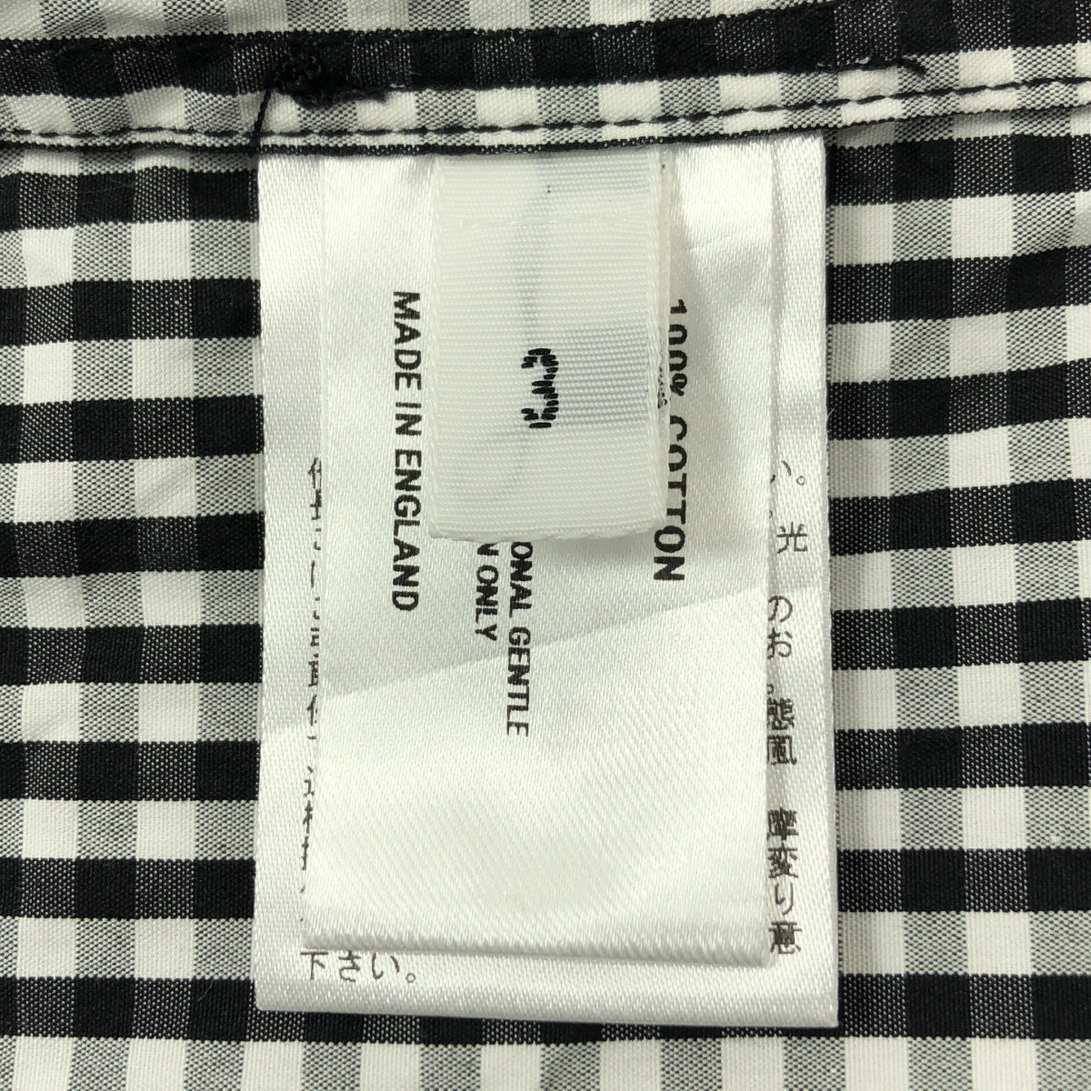 LEA BOBERG / リアボバーグ | 2025SS | × RIVER Limited Model CL-SHIRT ギンガムチェック カラーレスシャツ | 3 |