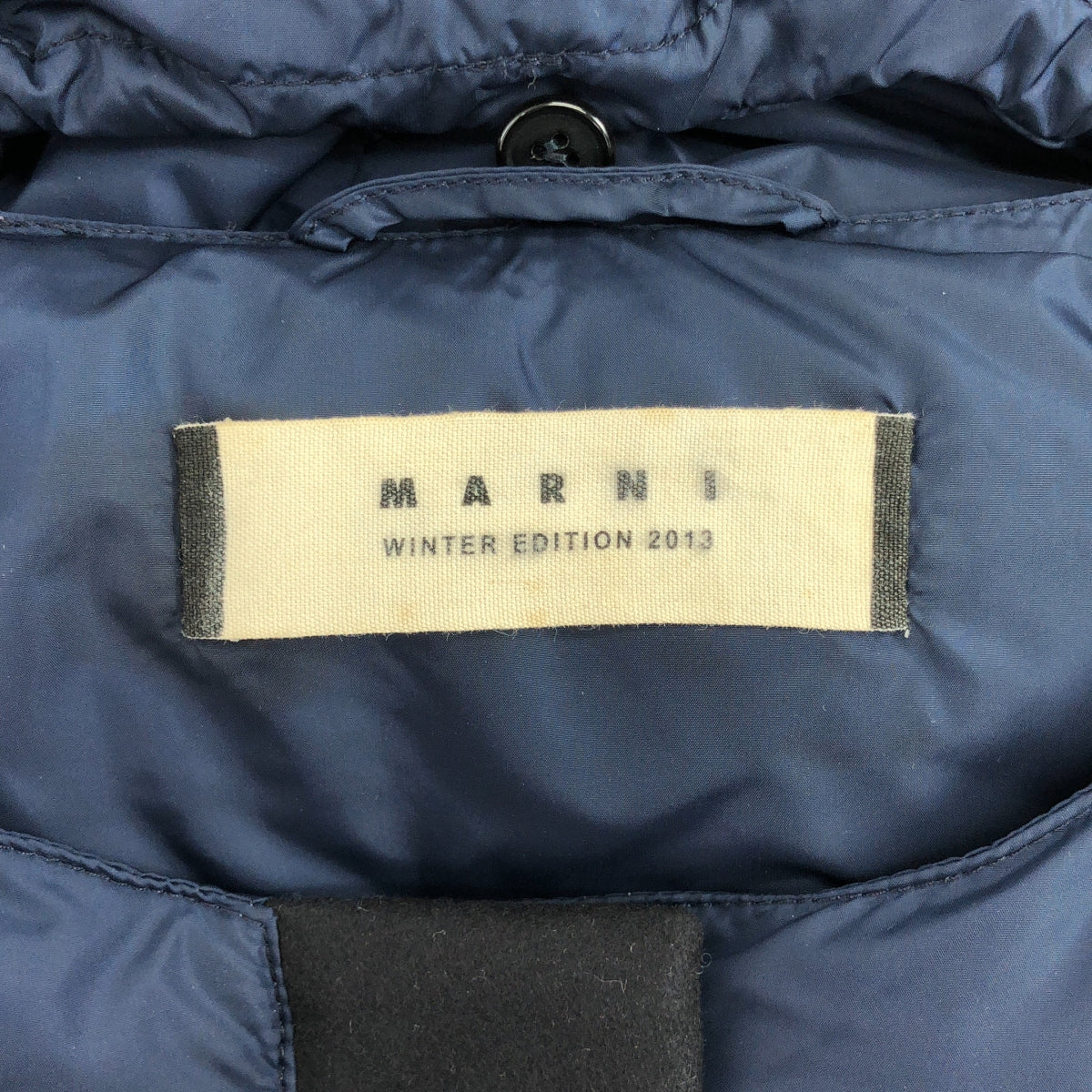 MARNI / マルニ | フード付 2way 切替 ダウンジャケット コート | 40 | ネイビー | レディース