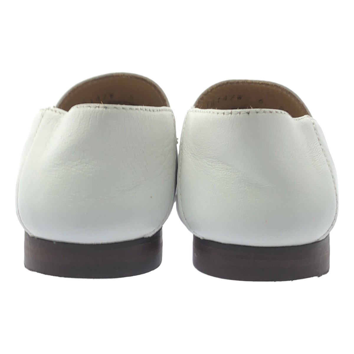 【成色極佳】CAMINANDO | x nano universe 聯名款獨家真皮馬銜扣樂福鞋 | 6碼 | 白色 | 女款