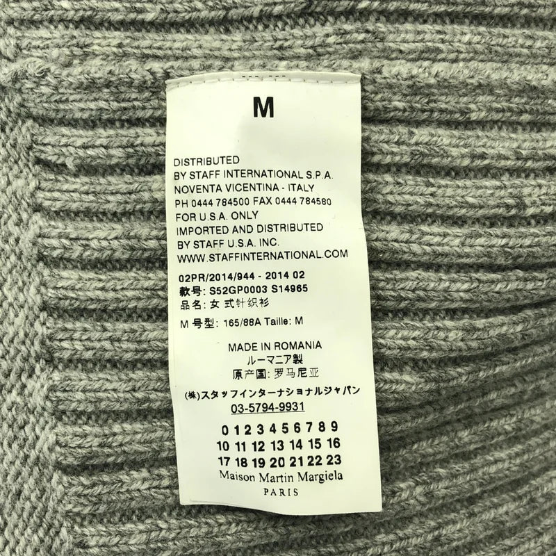 MM6 Maison Martin Margiela / MM6 Maison Martin Margiela | 2014AW | 羊毛喀什米爾混紡披肩領針織衫 | M | 女款