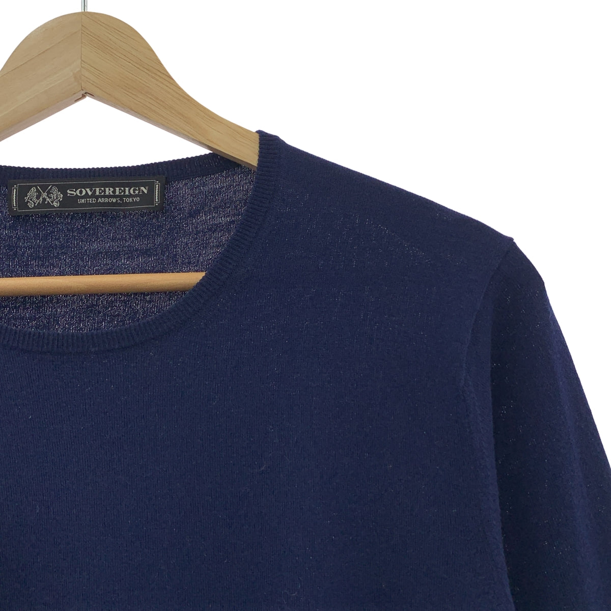 Sovereign / 소블린 | 하이 게이지 울 크루 넥 니트 | 46 | 네이비 | 남성