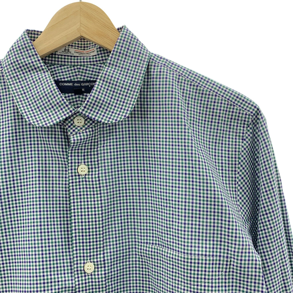 × THOMAS MASON / トーマス メイソン | チェック ロゴボタン シャツ | M | メンズ