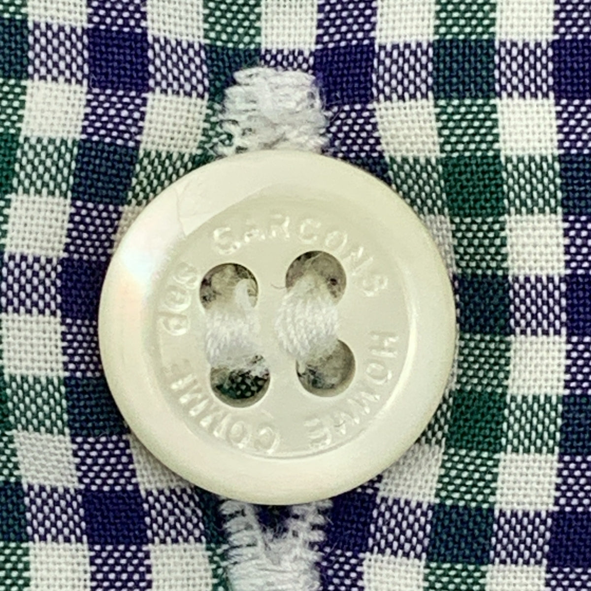 × THOMAS MASON / トーマス メイソン | チェック ロゴボタン シャツ | M | メンズ