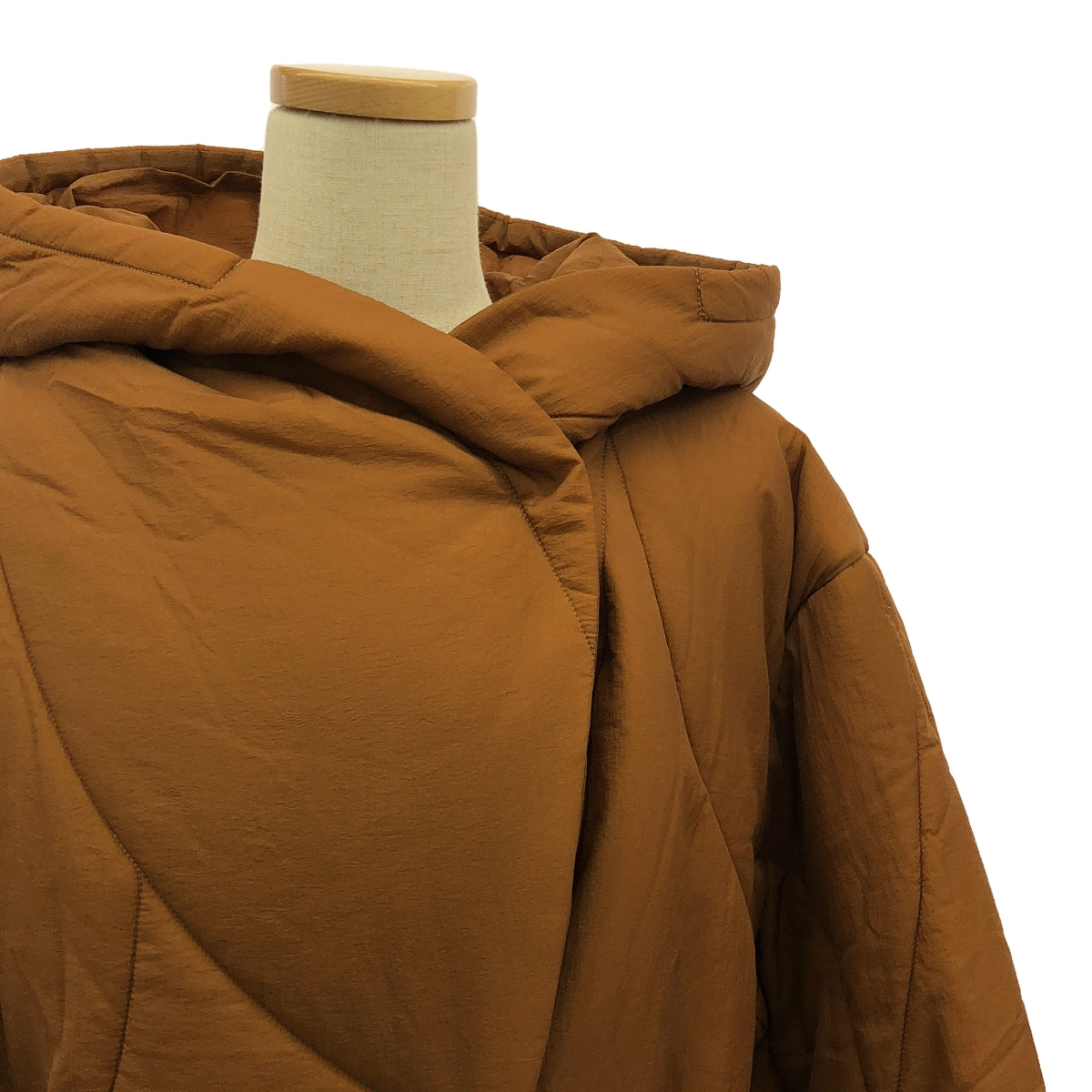 【新品】  AMERI / アメリ | WAVE STITCH HEAT POLAK LONG COAT ポラック ロング コート | S | キャメル | レディース