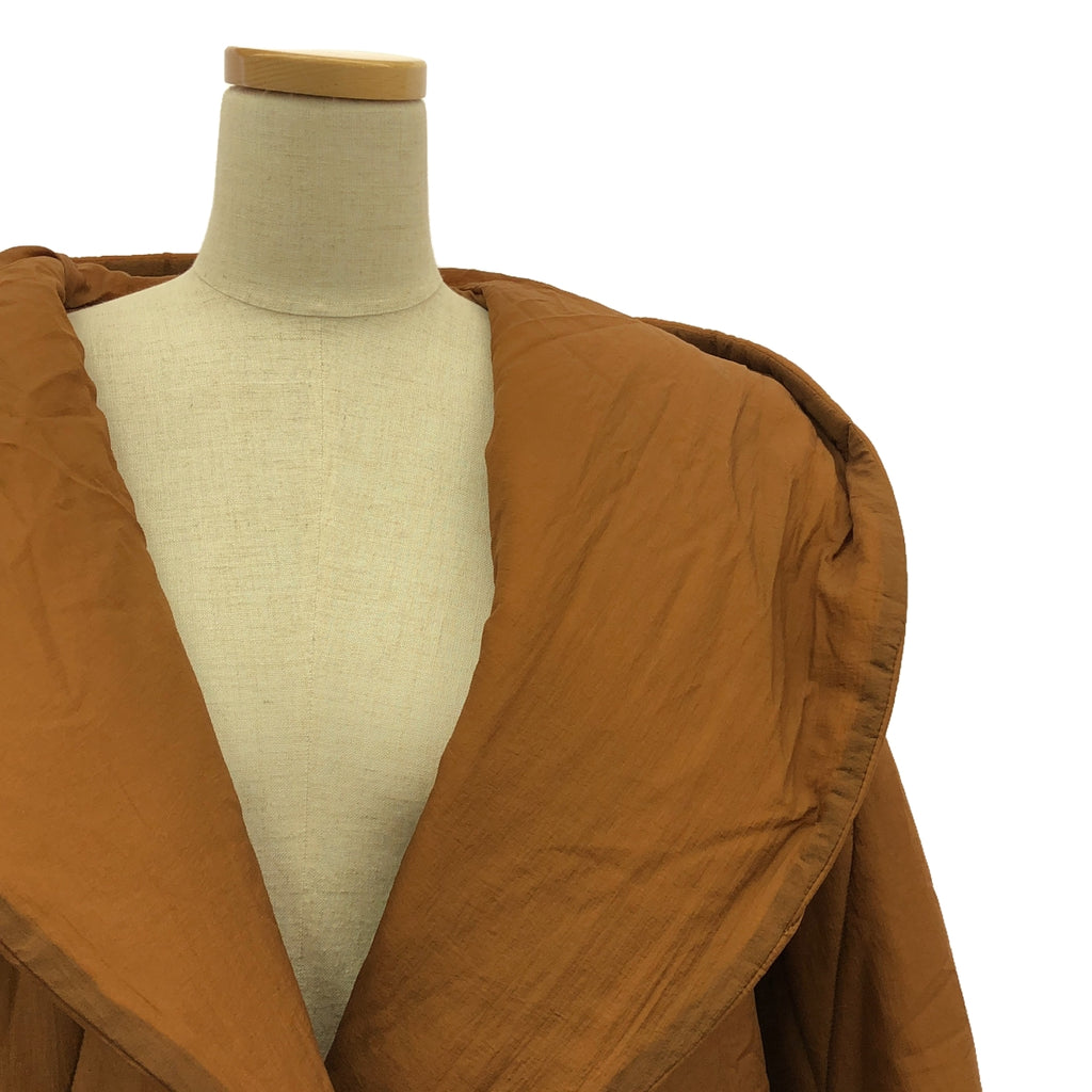 【신품】 AMERI / 아메리 | WAVE STITCH HEAT POLAK LONG COAT 폴락 롱 코트 | S | 카멜 | 여성
