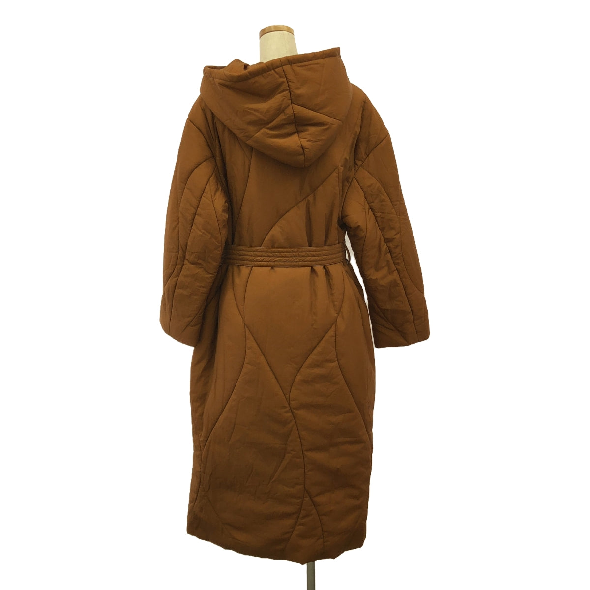 【新品】  AMERI / アメリ | WAVE STITCH HEAT POLAK LONG COAT ポラック ロング コート | S | キャメル | レディース