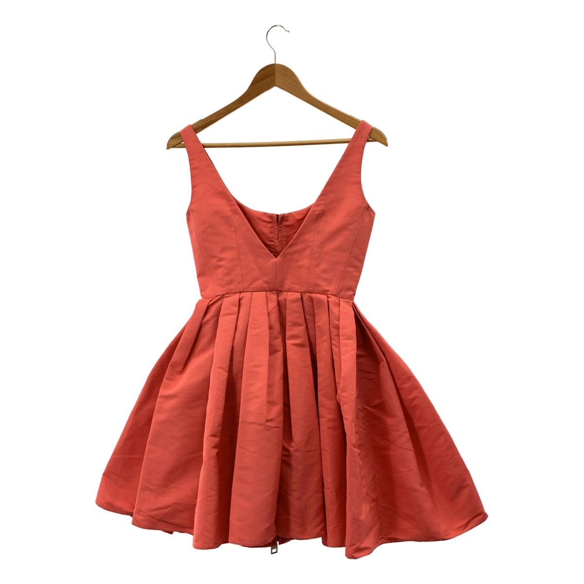 ALEXANDER MCQUEEN / アレキサンダーマックイーン | フロントジップ タック プリーツ ノースリーブワンピース | 38 | レディース