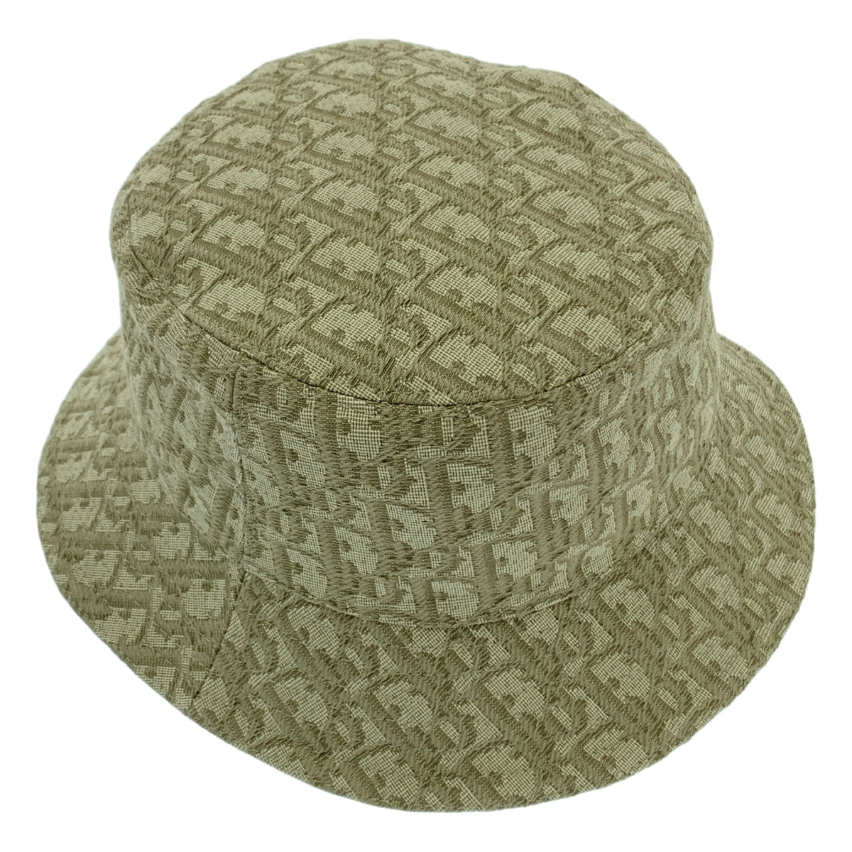 【美品】  Dior / ディオール | OBLIQUE / オブリーク  総柄 ローラー ボブ バケットハット 帽子 / ロゴ総裏地 | S | green | メンズ