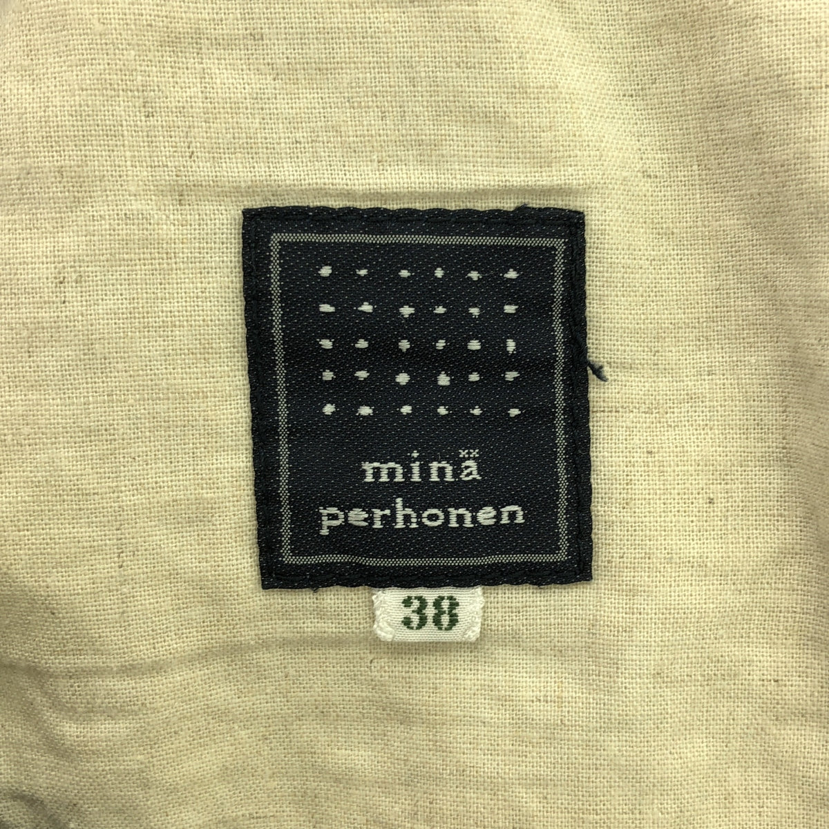 mina perhonen / ミナペルホネン | always コットンテーパードデニム | 38 | ネイビー | レディース