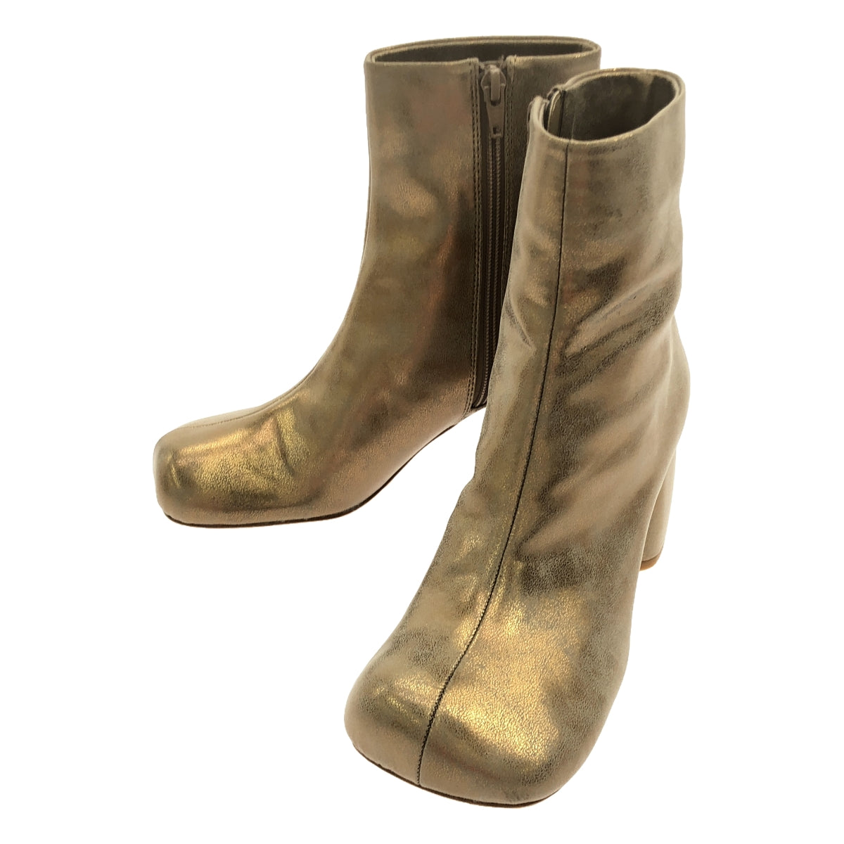 [New] TODAYFUL | Square Short Boots | Size 36 | Gold | Women's