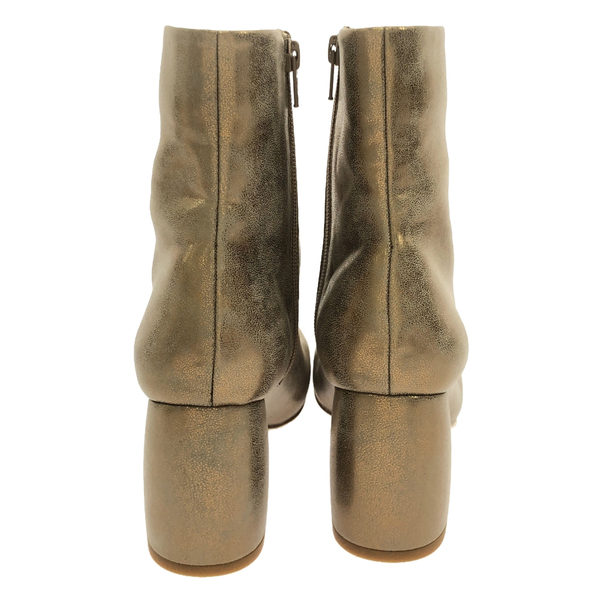 [全新] TODAYFUL |方形短靴 |尺寸 36 |黃金 |女性的