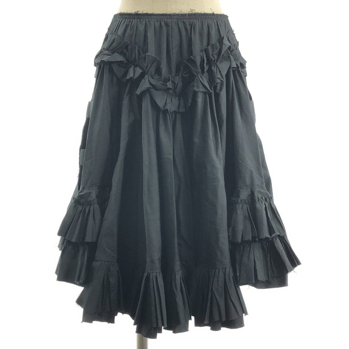 COMME des GARCONS / コムデギャルソン | 2014SS | 格子 ボリューム フレア スカート | XS | レディース