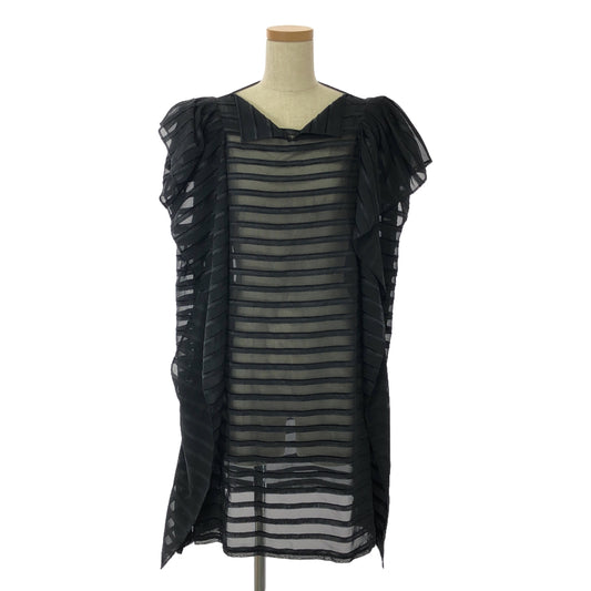 JUNYA WATANABE COMME des GARCONS / Junya Watanabe | 2012SS | Border see-through dress | S | Black | Women's