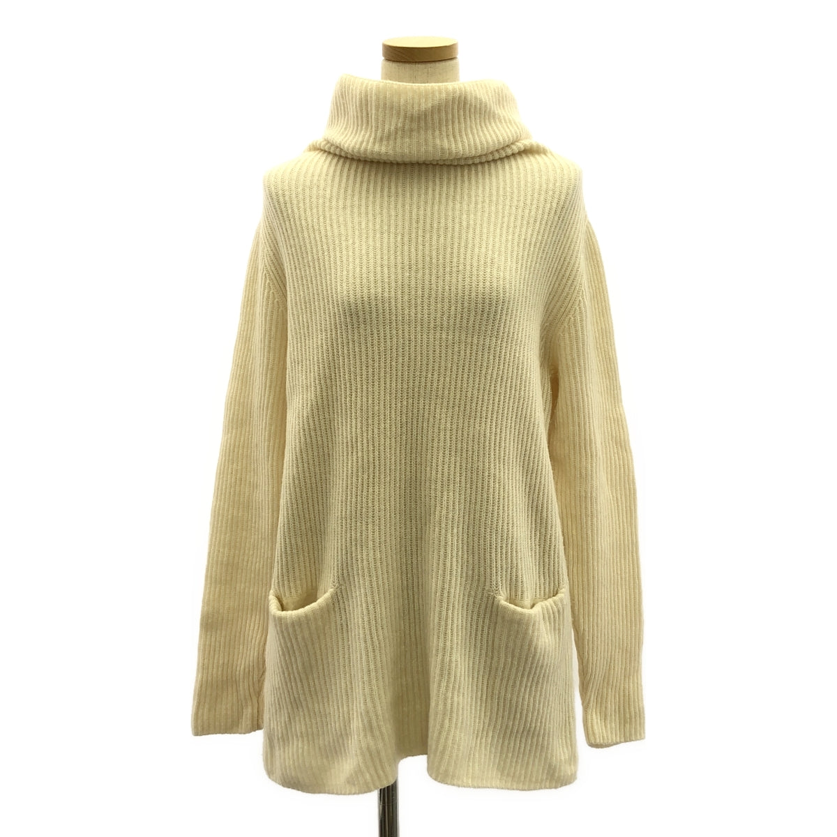 Vince | 羊絨蓬鬆高領針織衫 | S | 象牙白 | 女款