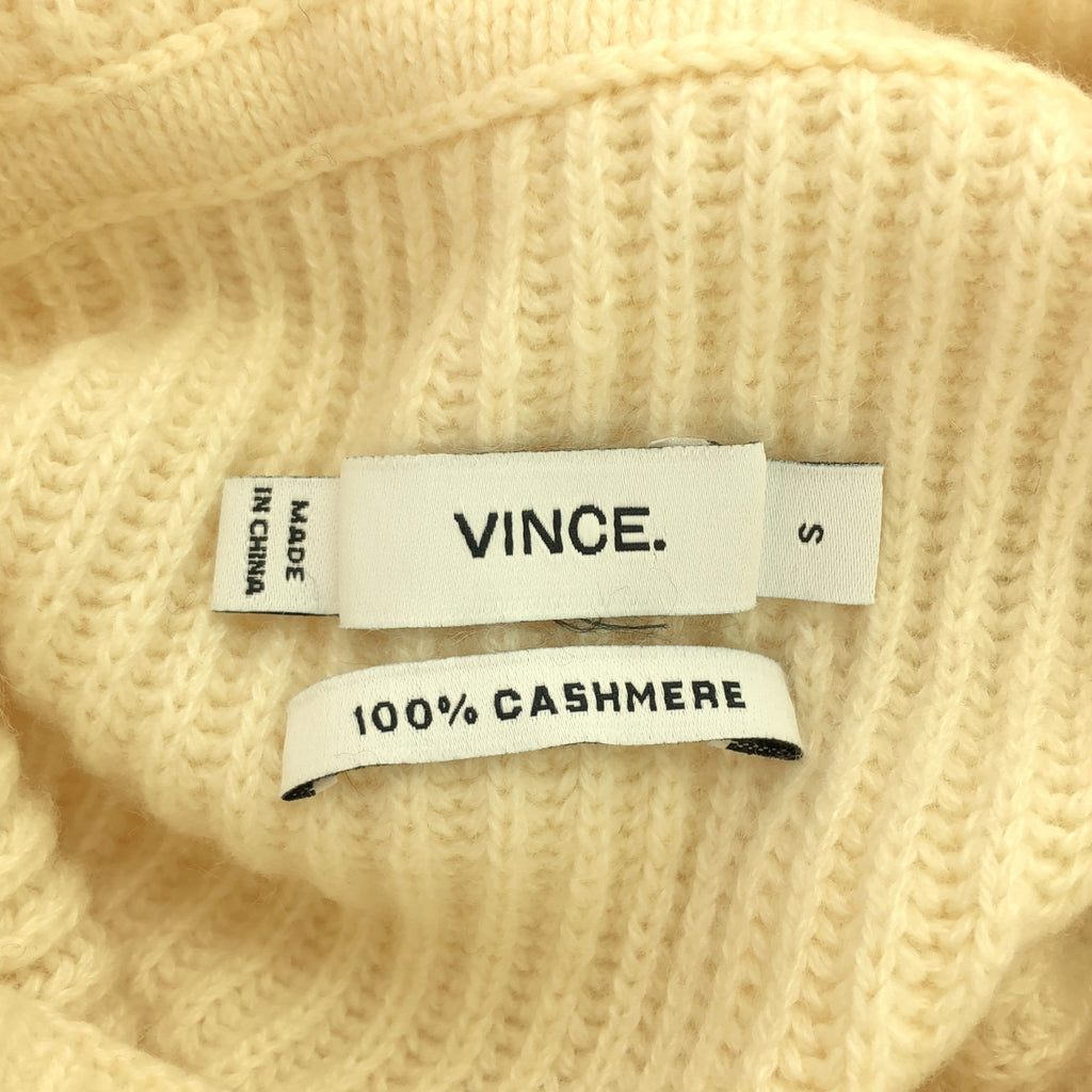 Vince / ヴィンス | カシミヤ ボリューム タートルネック ニット | S | アイボリー | レディース