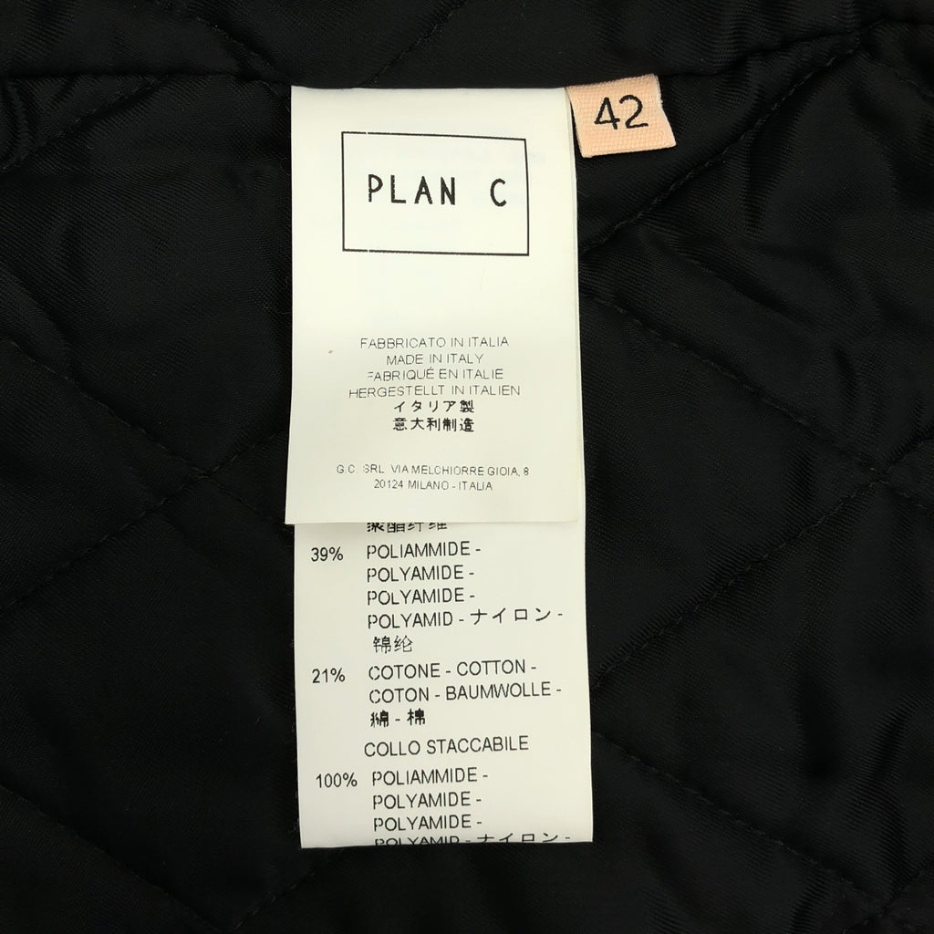 Plan C / プランシー | バイカラー リブ切替 ブルゾン ジャケット | 42 | レディース