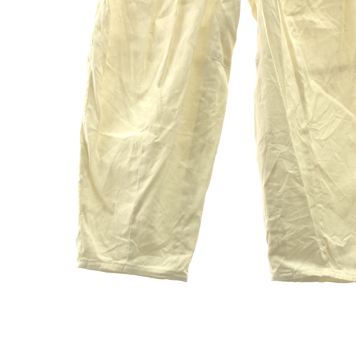 ASEEDONCLOUD / アシードンクラウド | Sakurashi Trousers リネン タック パンツ | XS | ホワイト | レディース