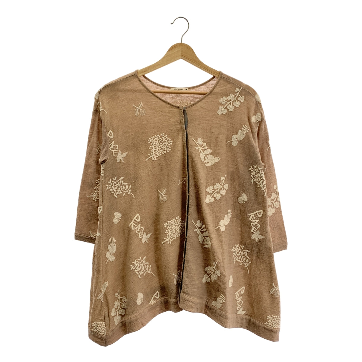 mina perhonen / ミナペルホネン | forest parade ウール エンブロイダリー カーディガン | 38 | レディース