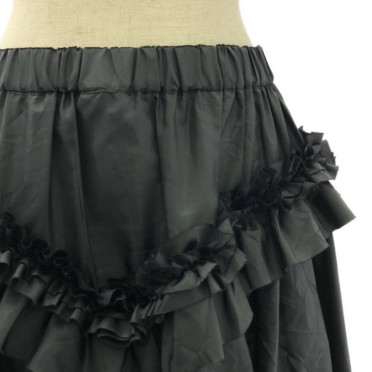 COMME des GARCONS | 2019AW | Polyester ruffle-embellished drawstring voluminous skirt | S | Women's