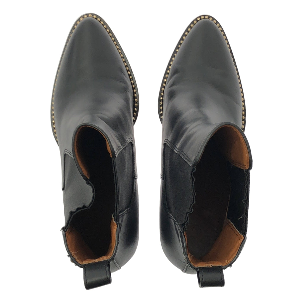 COACH / 코치 | CC786 귀걸이 사이드 고어 부티 짧은 부츠 | 6.5 |