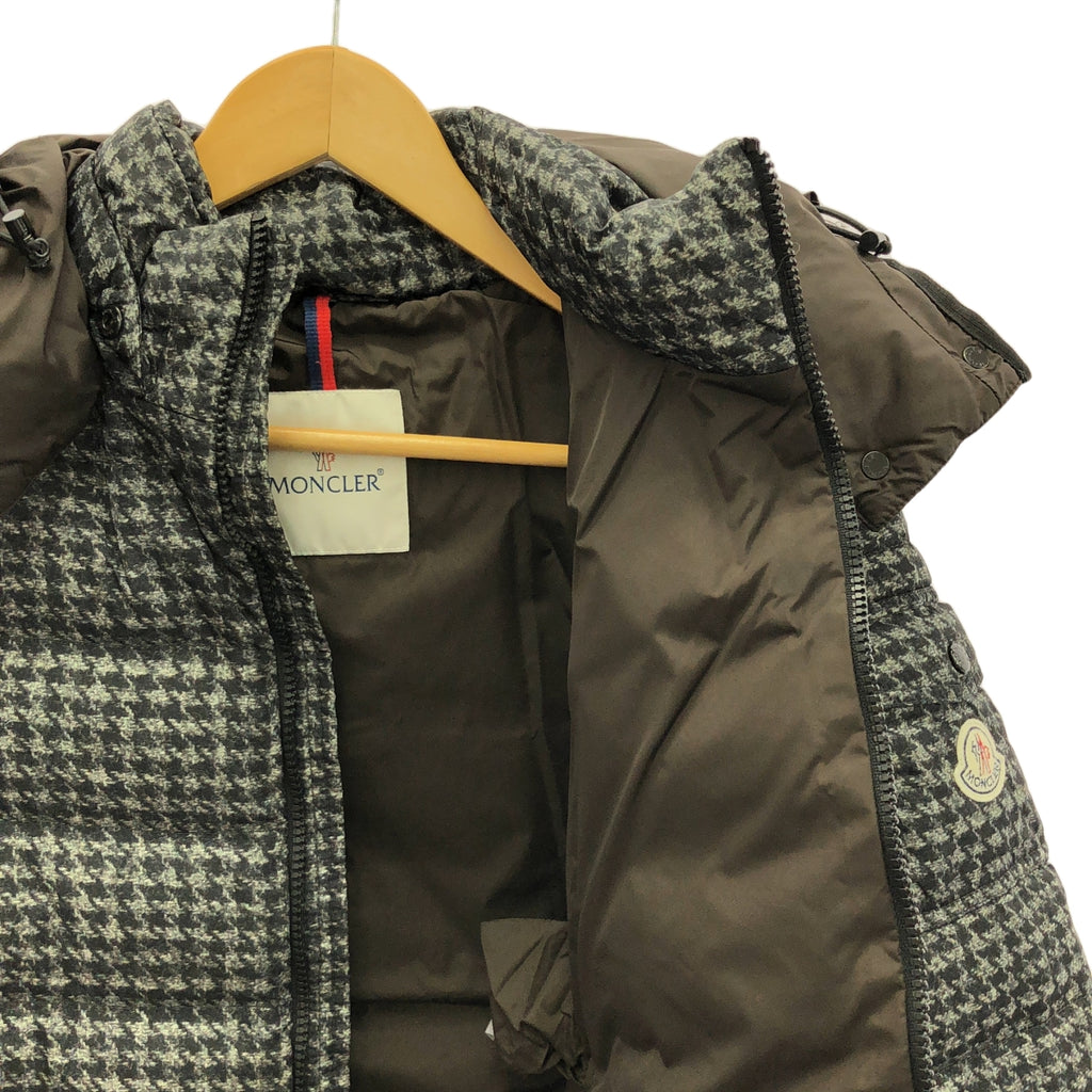 MONCLER / モンクレール | BADY 青山店限定 千鳥格子 ダウンジャケット | 1 | グレー | レディース