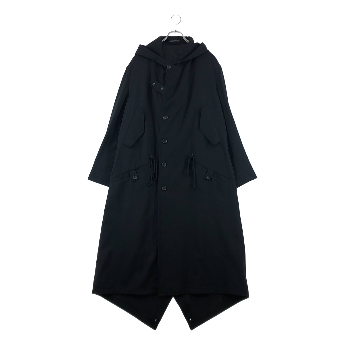 YOHJI YAMAMOTO POUR HOMME / ヨウジヤマモトプールオム | 2023AW | WOOL GABARDINE HOOD PEAK MODS COAT / ウールギャバジン オーバー モッズコート フーディ / 総裏地 | 2 | メンズ