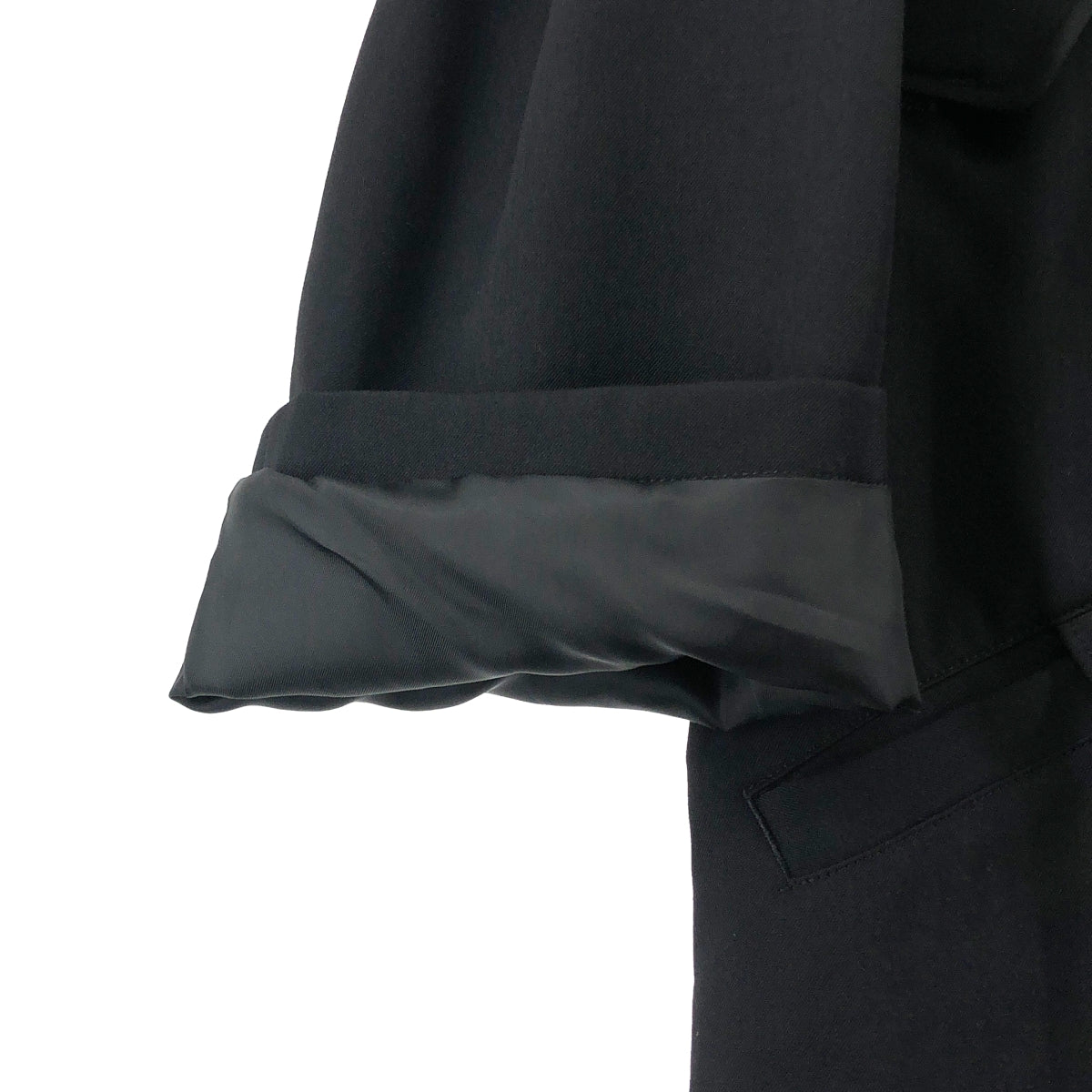 YOHJI YAMAMOTO POUR HOMME / ヨウジヤマモトプールオム | 2023AW | WOOL GABARDINE HOOD PEAK MODS COAT / ウールギャバジン オーバー モッズコート フーディ / 総裏地 | 2 | メンズ