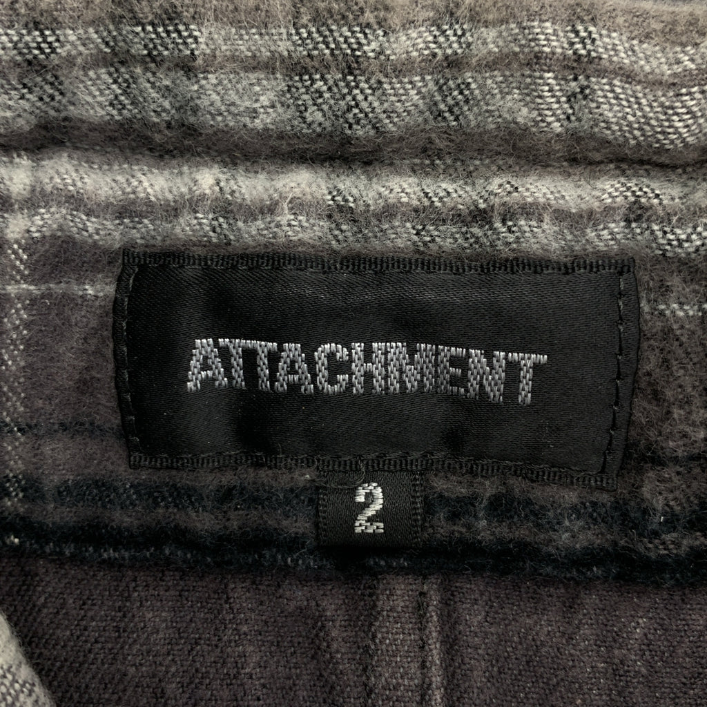 ATTACHMENT / アタッチメント | ステンレス混 フランネル チェックシャツ | 2 | メンズ