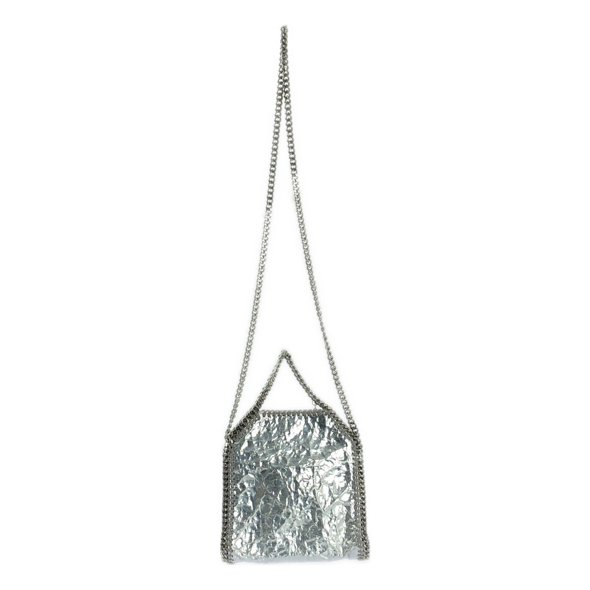 STELLA McCARTNEY / ステラマッカートニー | ファラベラ タイニー メタリック チェーン ショルダーバッグ | シルバー | レディース