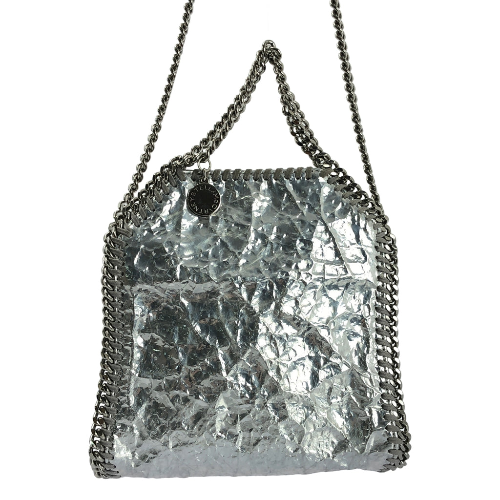 STELLA McCARTNEY / ステラマッカートニー | ファラベラ タイニー メタリック チェーン ショルダーバッグ | シルバー | レディース