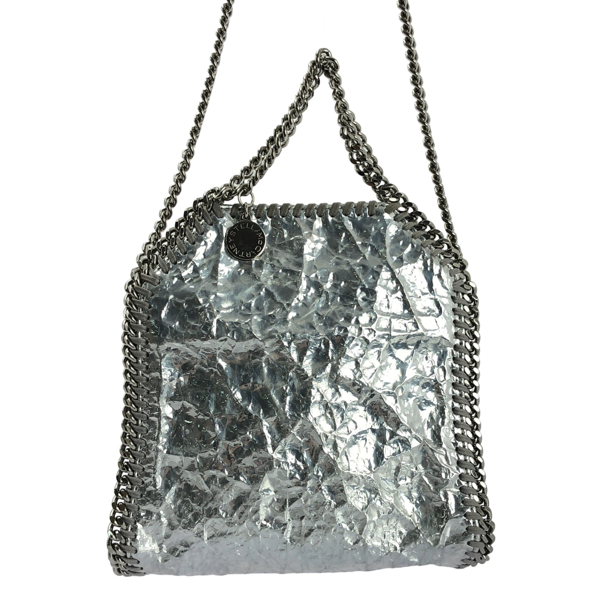 STELLA McCARTNEY / ステラマッカートニー | ファラベラ タイニー メタリック チェーン ショルダーバッグ | シルバー | レディース