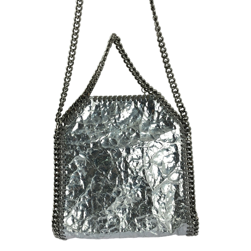 STELLA McCARTNEY / ステラマッカートニー | ファラベラ タイニー メタリック チェーン ショルダーバッグ | シルバー | レディース