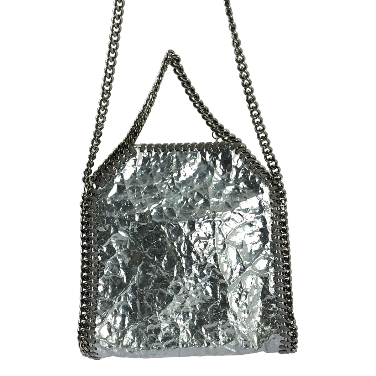 STELLA McCARTNEY / ステラマッカートニー | ファラベラ タイニー メタリック チェーン ショルダーバッグ | シルバー | レディース