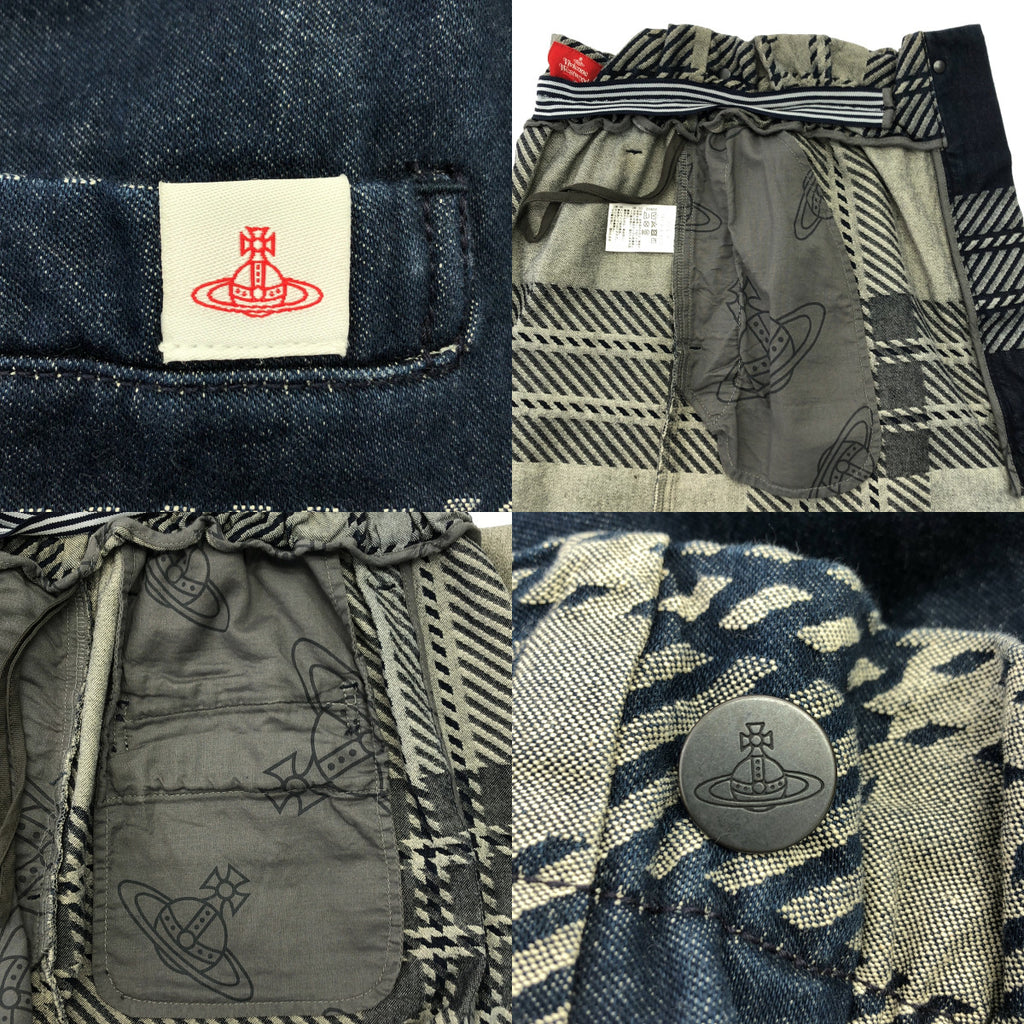 薇薇安威斯特伍德 | 提花腰帶開衩牛仔半身裙 | 00碼 | 女款