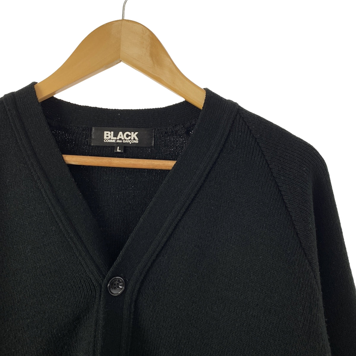 BLACK COMME des GARCONS / ブラックコムデギャルソン | AD2020 | Vネック プルオーバーニット | L | ブラック | レディース