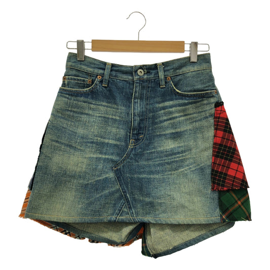 JUNYA WATANABE COMME des GARCONS / Junya Watanabe | 2014AW | Tartan Check Denim Skirt | XS | Multicolor | Women's