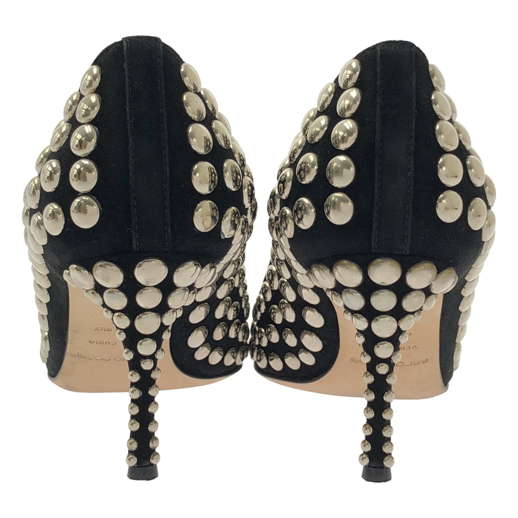 Sergio Rossi | 皮革鉚釘尖頭高跟鞋 | 36碼 | 女士