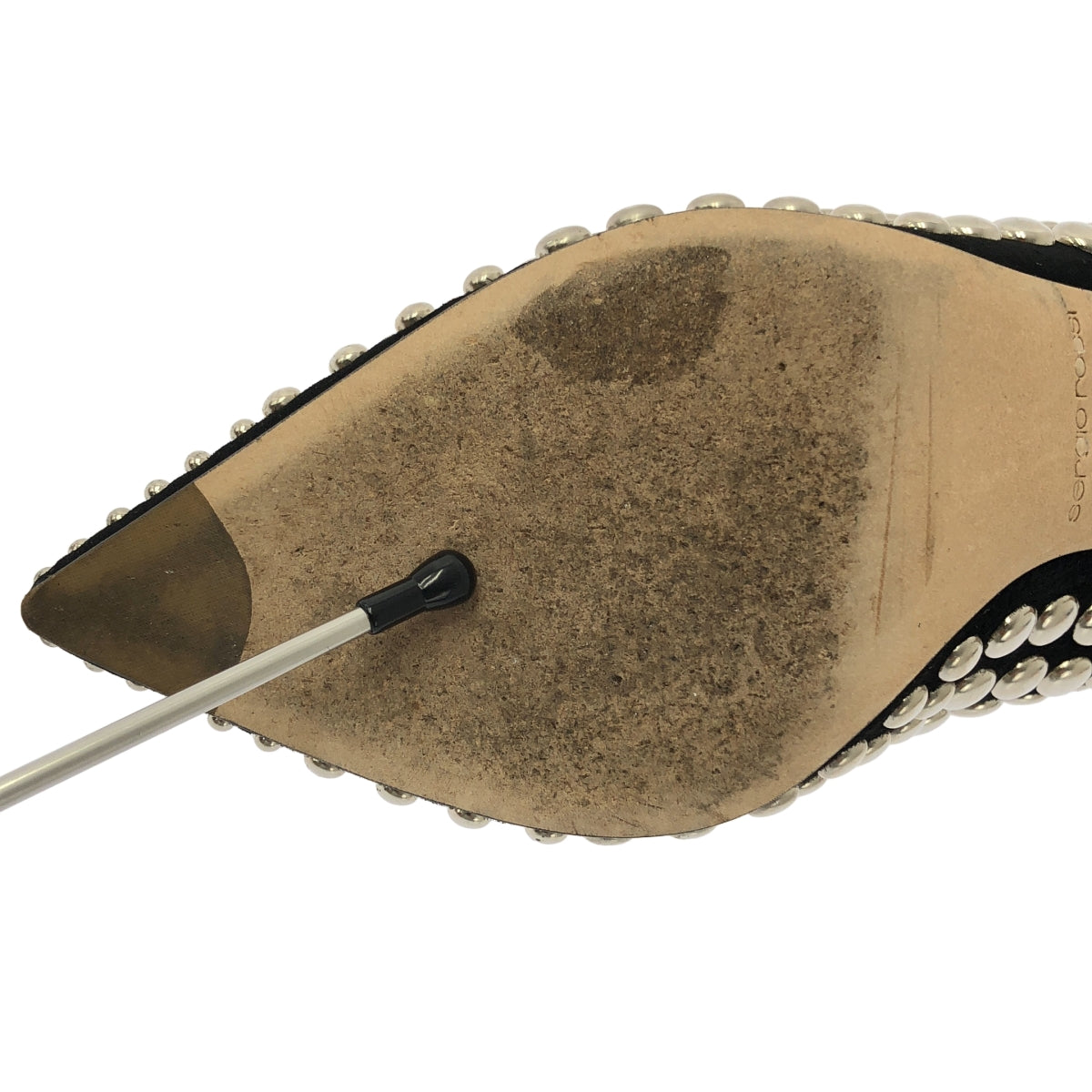 Sergio Rossi | 皮革鉚釘尖頭高跟鞋 | 36碼 | 女士