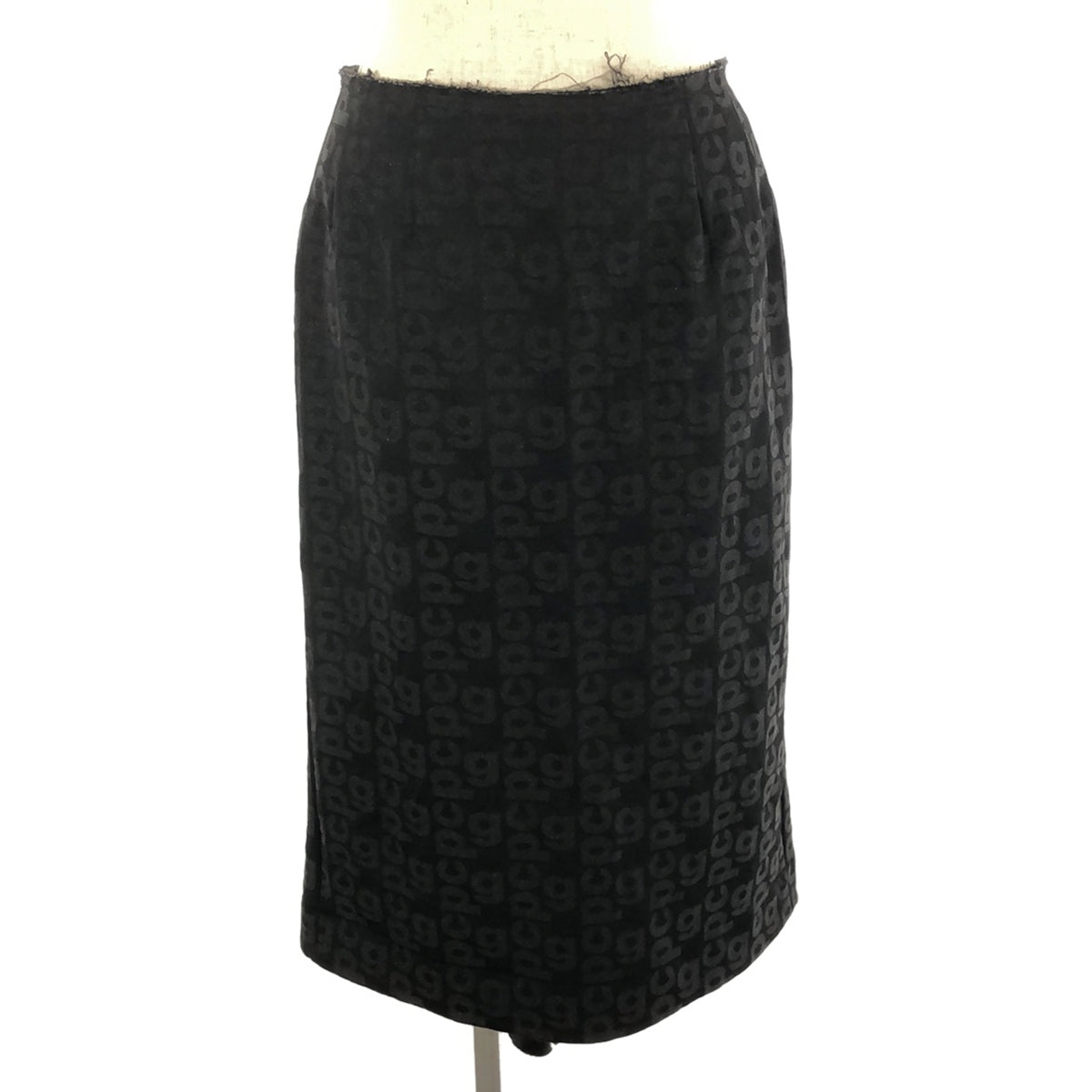 [品相良好] COMME des GARCONS | 2020春夏 |奧蘭多 cdg 標誌長裙 | XS |黑色 |女性的