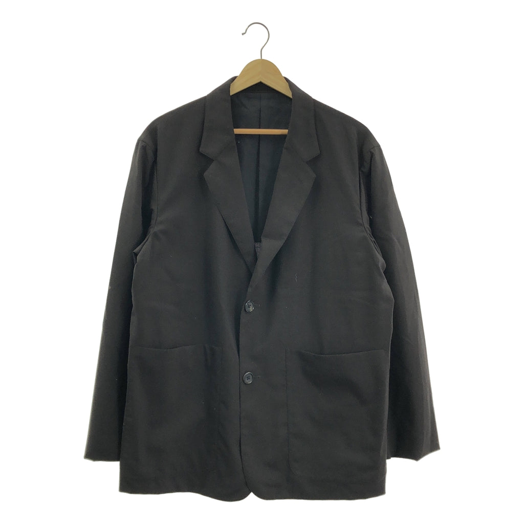 【成色極佳】MARGARET HOWELL / Margaret Howell | 2022 春夏 | FOX BROTHERS × BROTHERS BROTHERS 夏季羊毛 2B / 單排扣修身西裝外套 | M 碼 | 黑色 | 男士