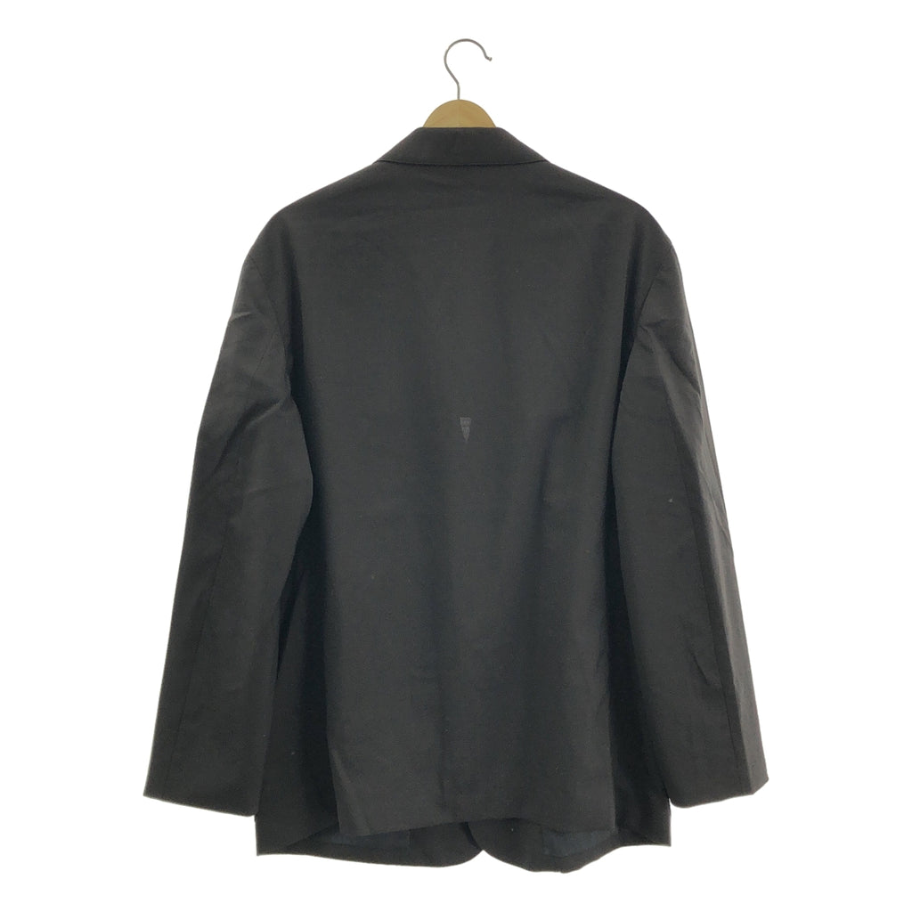 【成色極佳】MARGARET HOWELL / Margaret Howell | 2022 春夏 | FOX BROTHERS × BROTHERS BROTHERS 夏季羊毛 2B / 單排扣修身西裝外套 | M 碼 | 黑色 | 男士