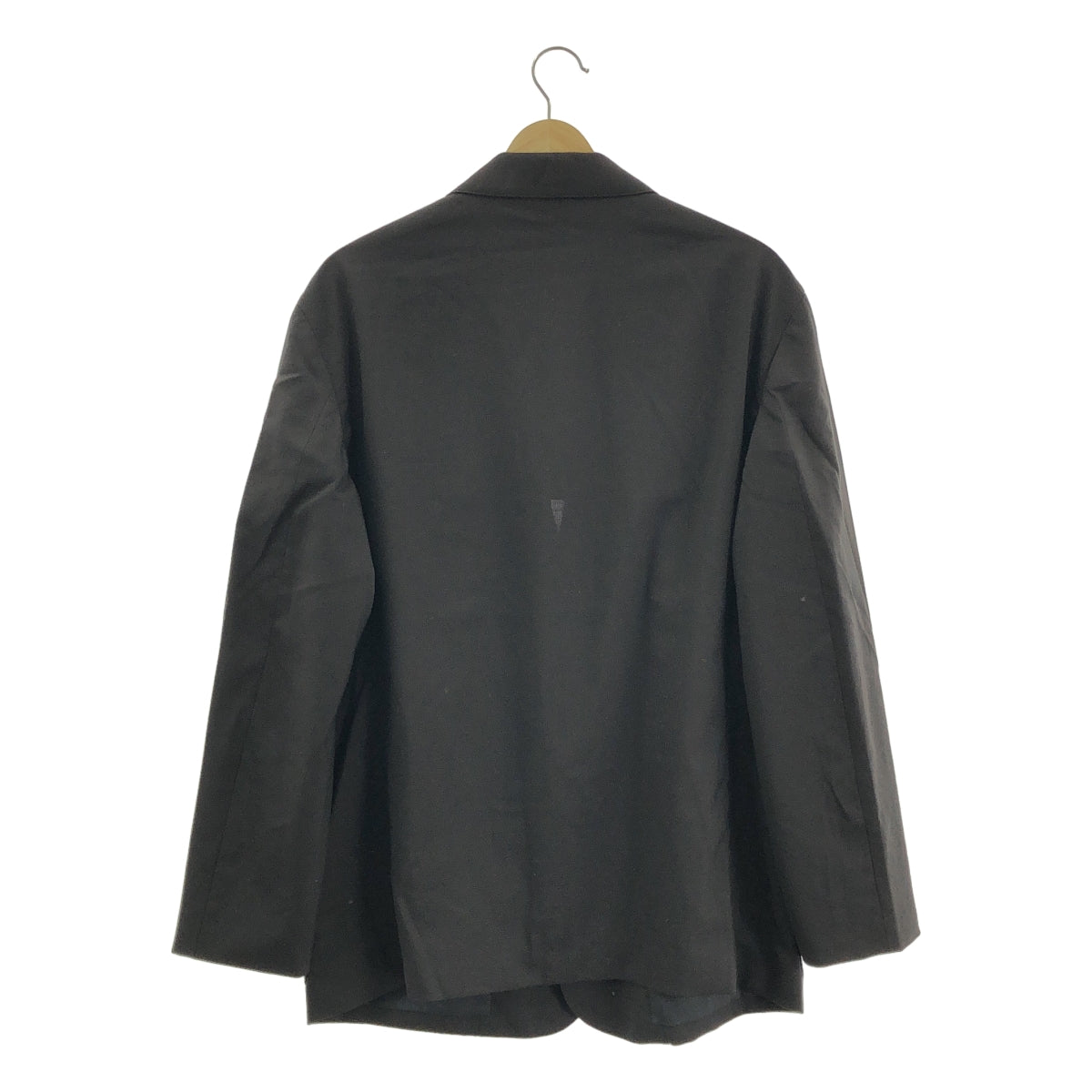 【미품】 MARGARET HOWELL / 마가렛 하웰 | 2022SS | × FOX BROTHERS BROTHERS SUMMER WOOL 2B / 싱글 브레스트 재단 재킷 | M | 블랙 | 남성