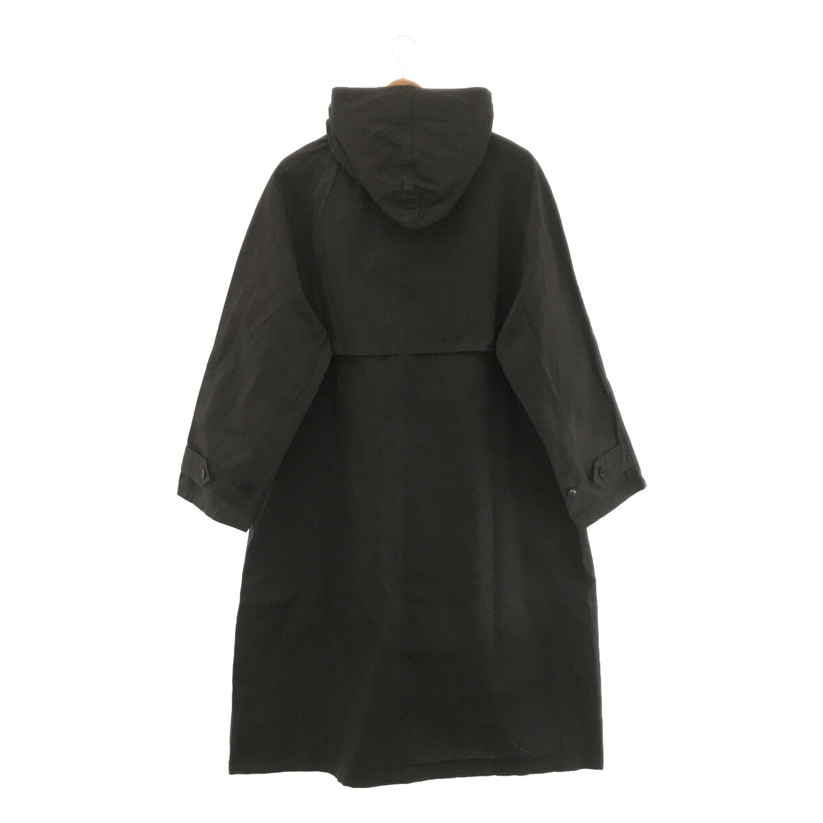 HTS / HTS | HEAVY WEIGHT COTTON TWILL OVERDYE HOODED COAT | 44 | Charcoal Gray | Women's