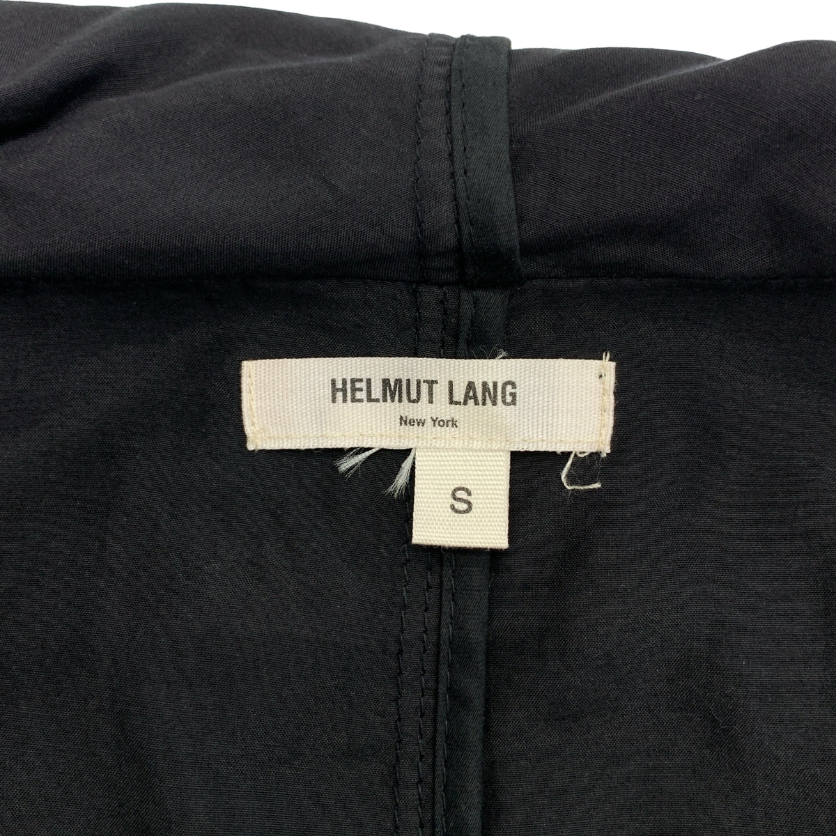 HELMUT LANG / 헬무트랑 | HOODED COAT 실크 코튼 레이어드 코트 | S |