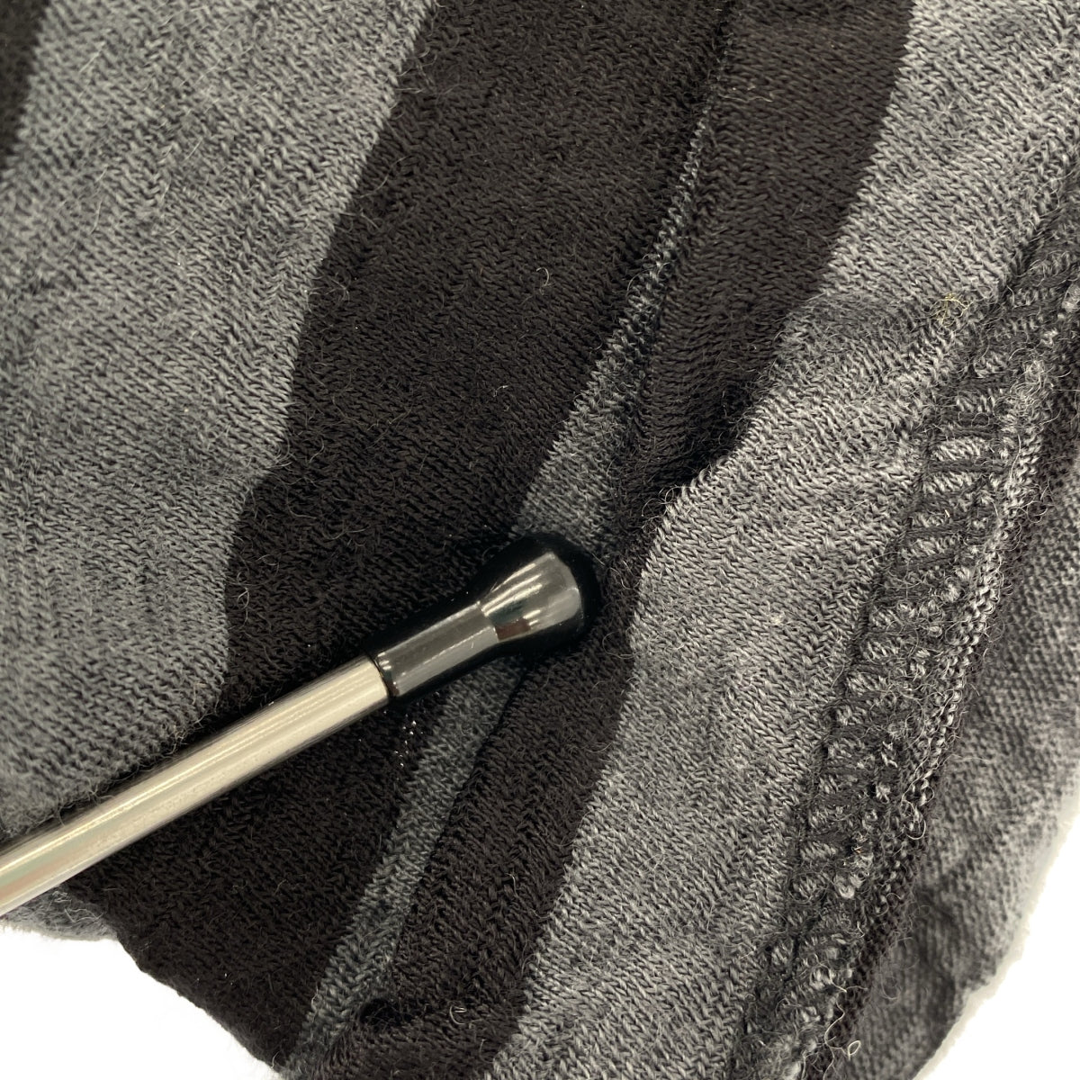 COMME des GARÇONS | 經編布料2003秋冬 |羊毛條紋船長針織衫 |