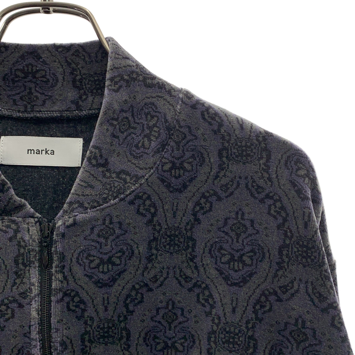 marka / 마커 | 2025AW | 벨루어 총 무늬 하프 Zip 풀오버 | 2 |