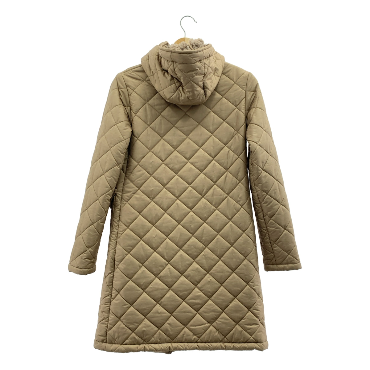 MACKINTOSH / マッキントッシュ | キルティング ボア フーデッド ロングコート | 34 | レディース